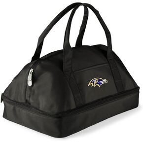 PICNIC TIME NFL Potluck Casserole Carrier, Insulated Thermal Food Carrier, Insulated Casserole Carrier, (Black)