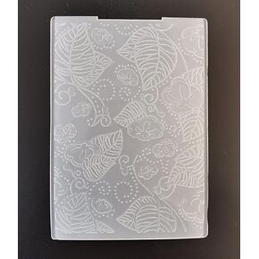 NZJ Tropical Leaves Background Plastic Embossing Folders for Card Making Scrapbooking and Other Paper Crafts