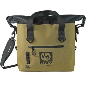 NIXY Waterproof Tote Bag - Beach, Swimming, Travel, Boating, Gym - Front Zipper Pocket, Inside Pockets, Zip Top