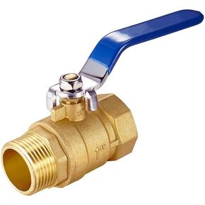 1" Ball Valve Brass, PNXKTXO Mini Shut Off Valve Male x Female Threaded Water Valve with Long Lever Handle, DN25 Water Oil Flow Control Plumbing Fitting in Saudi Arabia