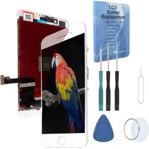 for iPhone 8/SE (2020) 4.7 Inch LCD Touch Screen Display Digitizer Replacement Full Glass Frame Assemly with Repair Tools White A1863 A1905 A1906 A2275