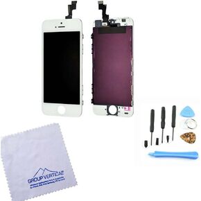 for iPhone 8/SE (2020) 4.7 Inch LCD Touch Screen Display Digitizer Replacement Full Glass Frame Assemly with Repair Tools White A1863 A1905 A1906 A2275