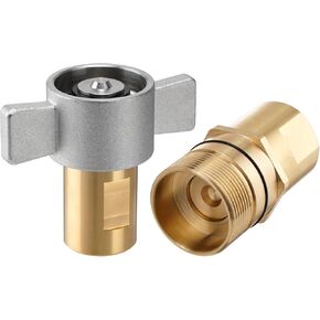 MOTMAX 1 "NPT Wet Line Wing Nut هيدروليكي سريع قطع الاتصال النحاسي / مجموعة اقتران in Kuwait