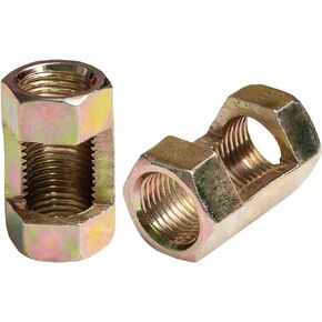 HALIGATE Iron Hexagon Nut M10 Thread 25mm Height Lamp Repair Parts for Lamp Pipe Zinc Plating Iron, Pack of 10,for Threaded Tube splicing, Lighting Extension Rod Splicing, Screw Splicing