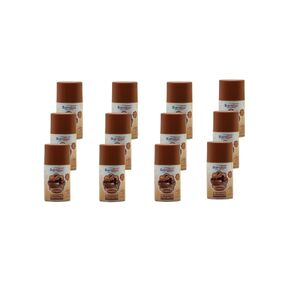 علبة معطر هواء ScentBon قابلة لإعادة التعبئة، القرفة، الكتان الطازج، التفاح الأخضر، المانجو، المحيط، الفانيليا، عبوة من 12 قطعة (12، بني - رائحة القرفة) in Kuwait