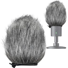 SUNMON Razer Seiren X Furry Windscreen Muff, Mic Pop Filter/Shield Wind Cover fits Razer Seiren X USB Condenser Streaming Microphone