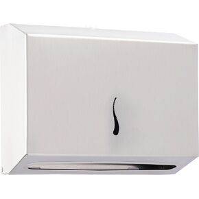 Paper Towel Dispenser - 304 Grade Stainless Steel, Wall Mounted, High Capacity Dispenser for Commercial Bathrooms, Restrooms - Holds 200 C Fold or 275 Multi-Fold Paper Towels