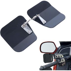 Bid4ze Motorcycle Hand Guard Air Wing Deflector Windshield Mirror for H-onda Goldwing 1800 2001-2017 F6B 2013-2017 Black