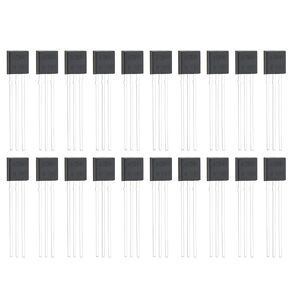 eMagTech 200PCS BC547 TO-92 NPN Transistor 0.1A 45V for Electronic DIY Project Solar Panel Charger Circuit Product Development Switching Power Supply