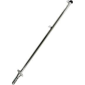 MARINE CITY 316 Stainless Steel Marine Boat 30° Flush Mounting Socket and 32 Inches Flag Pole for Boats – Yachts – Marines (Socket and Flag Pole 1 Set)