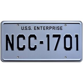 Star Trek | NCC-1701 | Metal Stamped License Plate