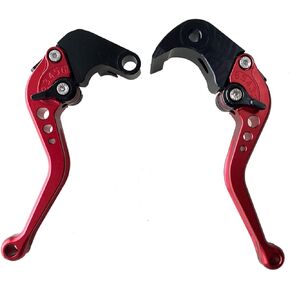 RIDE IT FOREVER Short Brake and Clutch Levers for 2006 2007 2008 2009 2010-2022 GSXR600/GSXR750,2005-2006 GSXR1000-Black Adjustable Motorcycle Levers