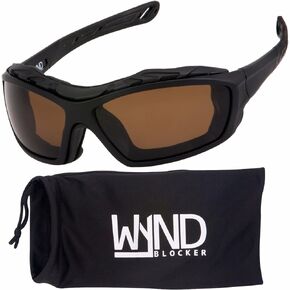 WYND Blocker Polarized Riding Sunglasses Extreme Sports Wrap Motorcycle Glasses