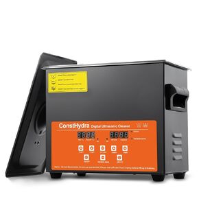 منظف ​​بالموجات فوق الصوتية ConstHydra مع ديغا ووضع لطيف، آلة تنظيف المجوهرات بالموجات فوق الصوتية بقدرة 120 وات 3 لتر مع مؤقت رقمي وسخان، منظف احترافي بالموجات فوق الصوتية للتوكيل والأجزاء المعدنية وأدوات المختبر in Kuwait