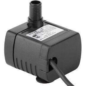 Ymiko DC USB Fountain Pump Mini Submersible Water Pump for Fish Aquarium Pond Hydroponic, Brushless Quiet, 150L/H
