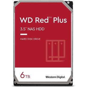 Western Digital 6TB WD Red Plus NAS Internal Hard Drive HDD - 5400 RPM, SATA 6 Gb/s, CMR, 256 MB Cache, 3.5" -WD60EFPX (Renewed) in Saudi Arabia