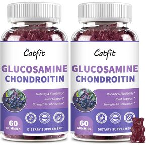 علكة جلوكوزامين كوندرويتين من كاتفيت، مكمل لدعم صحة المفاصل بقوة إضافية مع MSM وبلسان البلسان، مكمل دعم المناعة المضاد للأكسدة للبالغين من الرجال والنساء (عبوتان) in Kuwait