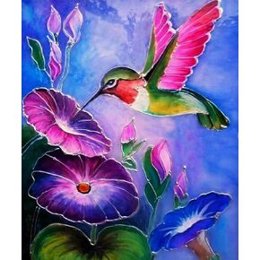 مجموعات طلاء ألماس 5D DIY للبالغين، مثقاب دائري كامل، تطريز كريستالي، بغرز متقاطعة، فنون الفسيفساء، ديكور جدار المنزل (30 × 40 سم، طائر طنان) in Kuwait