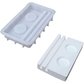 Tone Fun Hollow Love Candlestick Shape Candle Silicone Molds for Making Candle, Resin, Aromatherapy Candles, Handmade Wax Soap, Home Decor, Craft, Candlestick