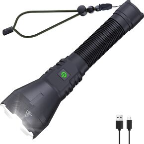 Driverwish Rechargeable 990000 High Lumens LED Flashlights,LightLink 2 Super Bright Flashlight with 5 Modes & IP65 Waterproof for Home,Camping