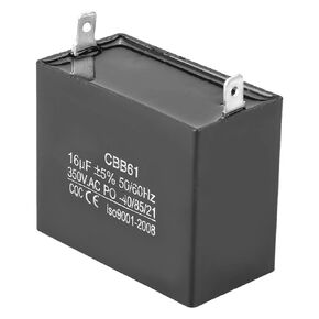 Cbb61 15Uf 5% 300Vac 50 60Hz Motor Capacitor Black Plastic Cbb61 Motor Running Starting Capacitor Generator Cqc 350V Ac 16Uf 50 60Hz