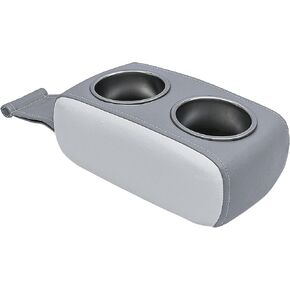 Boat Cup Holder, Pontoon Cup Holder, Double Drink Holder,Portable Drink Bottle Holder, Stainless Steel Universal Drinks Holder, Beverage Holder for Boat,Yacht,RV,Car (Mocha and Platinum)