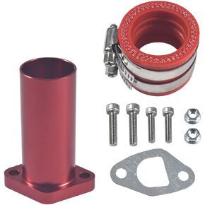 Intake Pipe With Adapter Manifold For 196cc 212cc GX200 CT200 pwk24 VM24 Go Kart Mini Bike Black