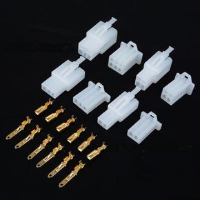 Mustpoint 580Pcs 2.8mm 2/3/4/6/9 Pin Motorcycle Electrical Male Female Wire Cable Connectors Terminals Kit