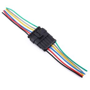 Keenso New 3/4/5/6 Pin Way Waterproof Electrical Connectors Socket Kit Car Auto Wire Electrical Connector Plug with Wire Other Accessories