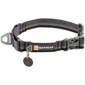 Ruffwear, Web Reaction Dog Collar, Martingale Collar for On-Leash Walking, Basalt Gray, 17"-20"