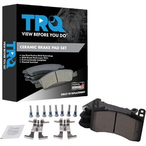 TRQ Front Ceramic Brake Pads Compatible with 2021 Acura TLX