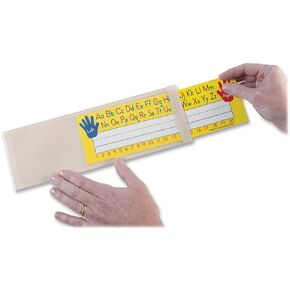 Ashley Productions ASH10400 Name Plate Clear Pockets, 0.5" Height, 4.25" Wide, 12.5" Length, Small (25 per Package)