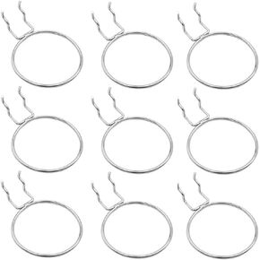 HWAQHDYL Rurili Metal Plating Pegboard Cups Holder Ring Style Pegboard Hooks Pegboard Accessories Sturdy Pegboard Organizer Hooks for Storage 10 Pcs (Small)