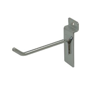 Econoco 4" Slatwall Deluxe Hooks, Slatwall Hooks, Display Hooks for Panel, Chrome (Pack of 96)