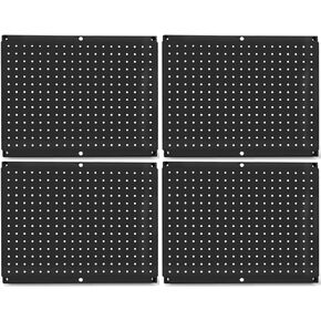 HantekSteel Metal Pegboard بطول 30.48 سم × عرض 40.64 سم منظم حائط عالي التحمل لتخزين أدوات المرآب المنزلي 4 قطع باللون الأخضر