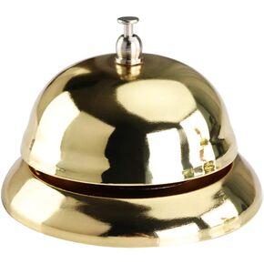 Golden Hand Pressing Service Bell Restaurant Call Bell Reception Customers Bell Pet Training Bells for Restaurant Hotel