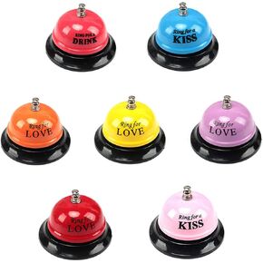 قطعة واحدة من جرس خدمة العملاء من Pupdoge، جرس قائمة البار، جرس الوجبات، يستخدم لتذكير النوادل بالخدمة، جرس الاتصال للاستخدام في مكتب الاستقبال في الفندق ومطعم الفندق، لون عشوائي in Kuwait