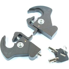 Locking Detachable Rotary Docking Latches Clips for Harley Davidson Sissy Bar or Luggage Rack (Lock with Keys)