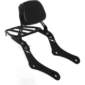 Detachable Passenger Backrest Sissy Bar for Kawasaki Vulcan S 650 VN650 2015 2016 2017 2018 2019 (with luggage rack)