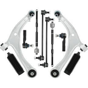Gariqe Front Lower Control Arms w/Ball Joints Sway Bar Link Tie Rod End Suspension Kits Compatible With 2011-2017 Honda Odyssey