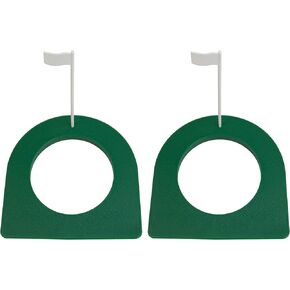 AUEAR, 2 Pack Creative Golf Practice Putting Cup Hold Flag Plastic Golf Putting Cup Practice for Indoor and Outdoor Training Aids