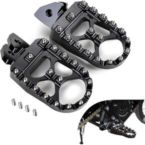 Hopider Sur Ron Foot Pegs, Motorcycle Foot Pegs Dirt Bike CNC Footpegs Foot Pedals Rests Compatible with Sur Ron Light Bee S/X Segway X160 X260 Talaria Sting MX3 MX4 Talaria XXX, Black