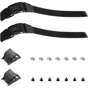 SEWACC 2 Set Roller Skate Straps Replacement Inline Roller Skate Energy Strap with Screws Skates Buckles Accessory for Outdoor Skating Parts