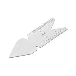 uxcell Center Gauge 60 Degree Thread Pitch Gauge, Stainless Steel Screw Thread Measure Tool, Thread Pitch Increment 0.1/0.05mm.