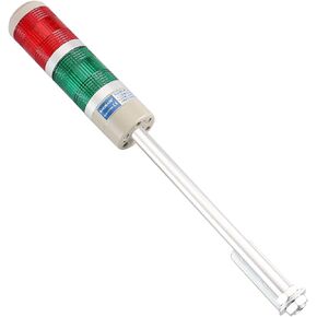Baomain Industrial Signal Light Column LED Alarm Round Tower Light Indicator Continuous Light Warning Light Red Green DC 12V LTA-502T