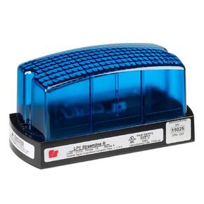 Federal Signal LP1-120B Streamline Low Profile Mini Strobe Light, Surface Mount, 120 VAC, Blue