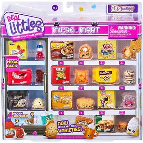 Shopkins Collector's Pack | 8 Real Littles Plus 8 Real Branded Mini Packs (16 Total Pieces). Style May Vary