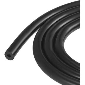 MECCANIXITY Vacuum Silicone Tubing Hose 5/32" ID 1/8" Wall Thick 10ft Black High Temperature for Engine