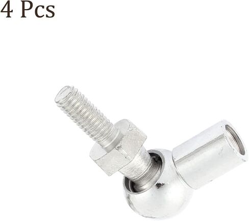 Kozelo 4pcs Angle Ball Joint - [M8x1.25 Right Female Thread, M6x1.0 Right Male Thread] Gas Spring Elbow Joint Fitting for Automotive, Hinged Door, Cupboard in Saudi Arabia