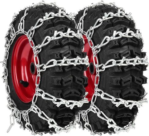 1 Pair 2 Link Snowblower Tire Chain Snow Thrower Tire Traction Chain Fits for Tire Size 13x4.1-6 13x4.1x6 13x4.10-6 in Saudi Arabia